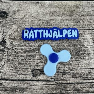 Råtthjälpen nyckelring+fidgetspinner