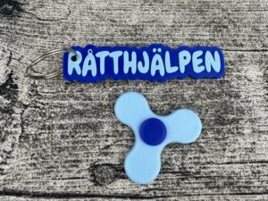 Råtthjälpen nyckelring+fidgetspinner